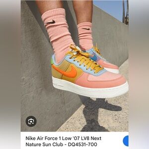 Good used condition Nike Air Force 1 Sun Club sneakers